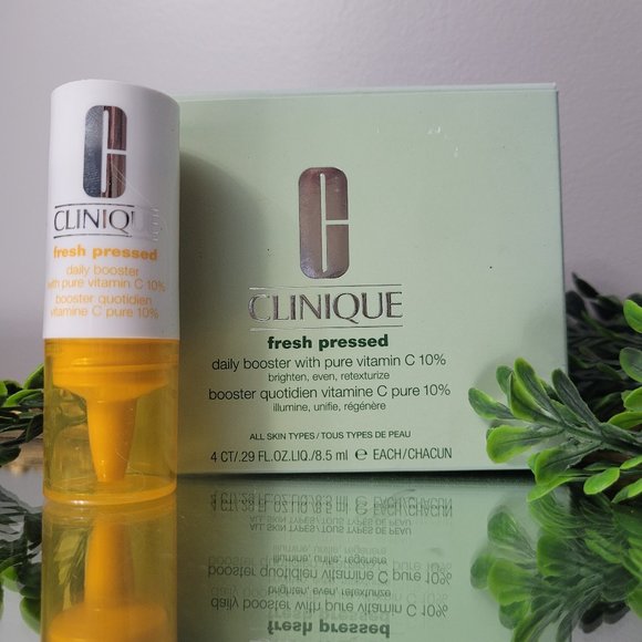 Clinique Other - NEW IN BOX Clinique Fresh Pressed Daily Booster Pure Vitamin C / 4Ct